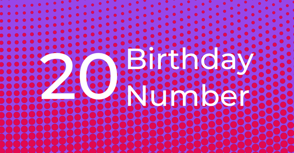 Birthday Number 20