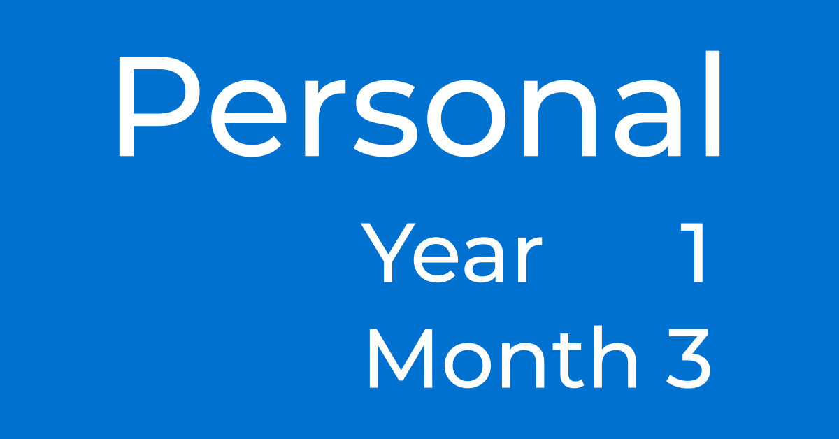 Personal Year 1 Personal Month 3