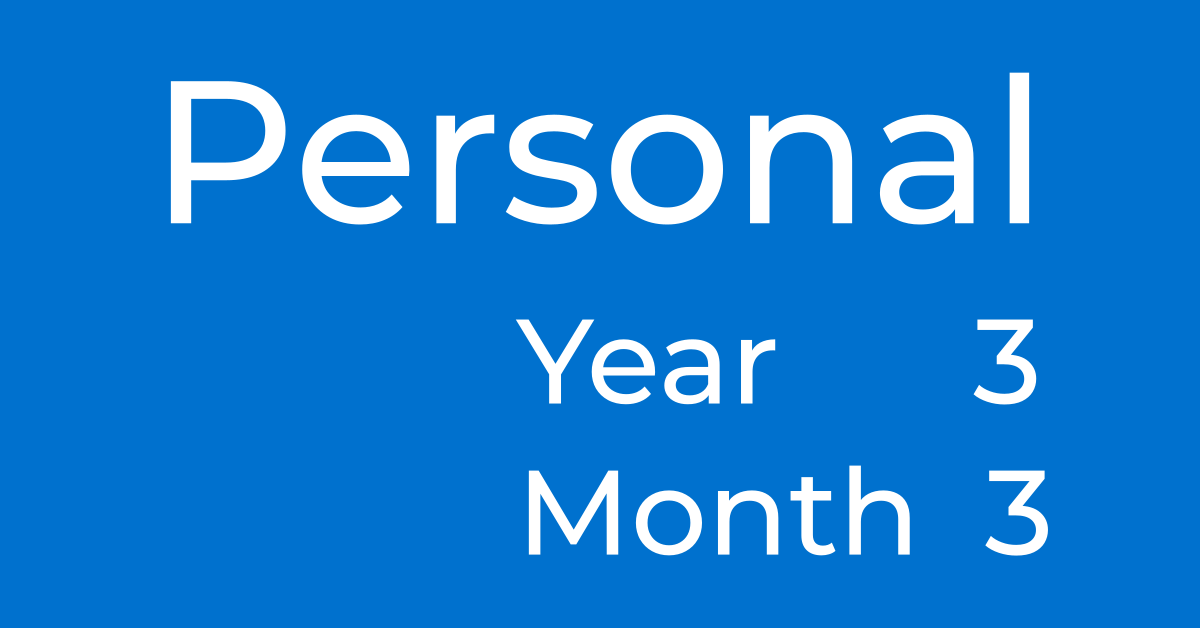 Personal Year 3 Personal Month 3