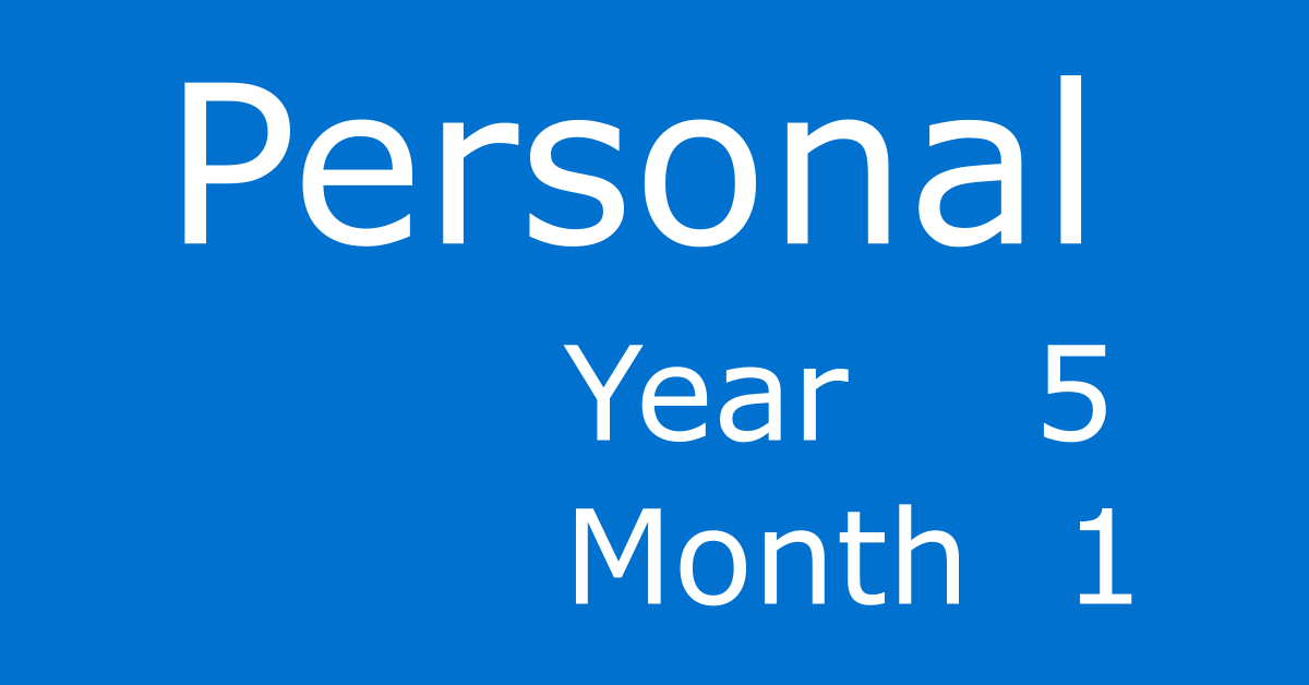 Personal Year 5 Personal Month 1