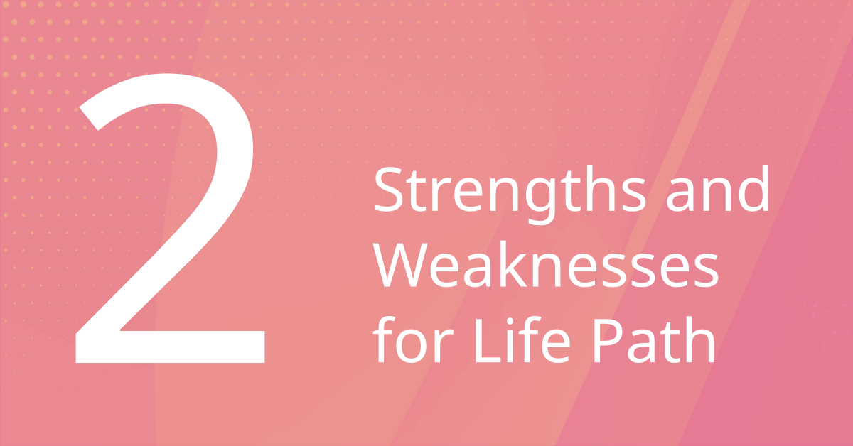 Strengths and Weaknesses of Life Path 2