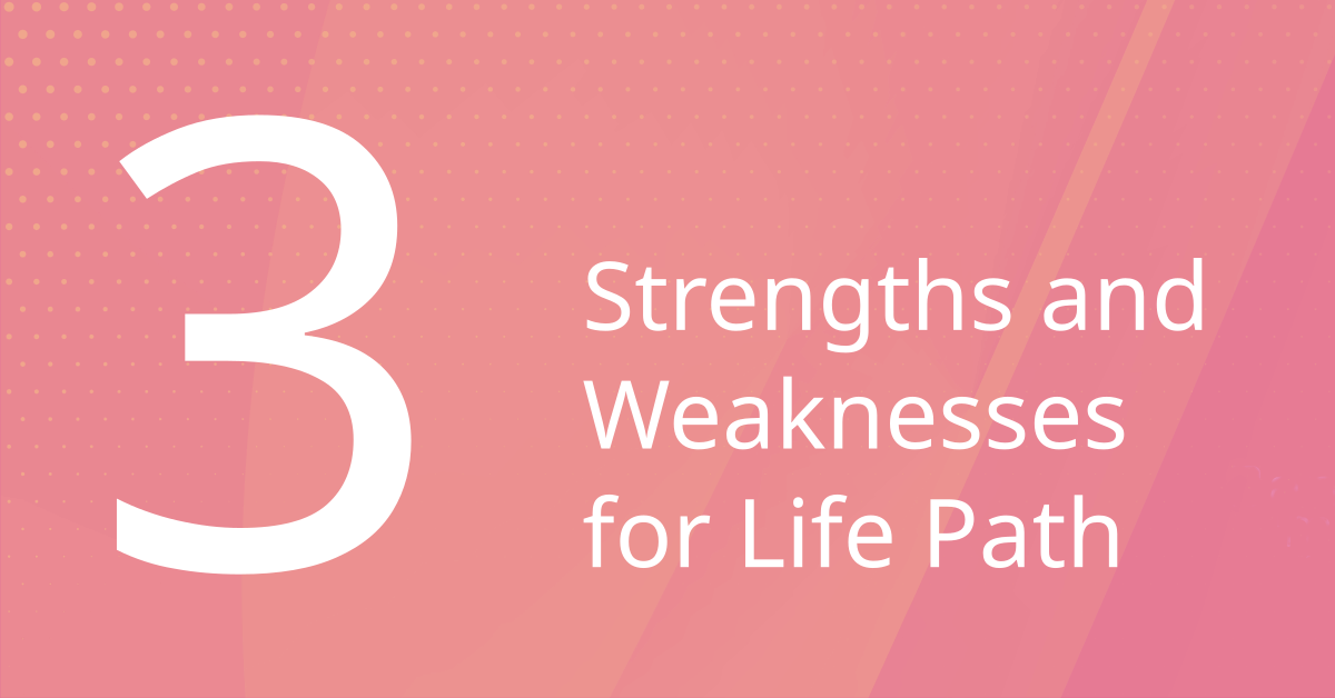 Strengths and Weaknesses of Life Path 3